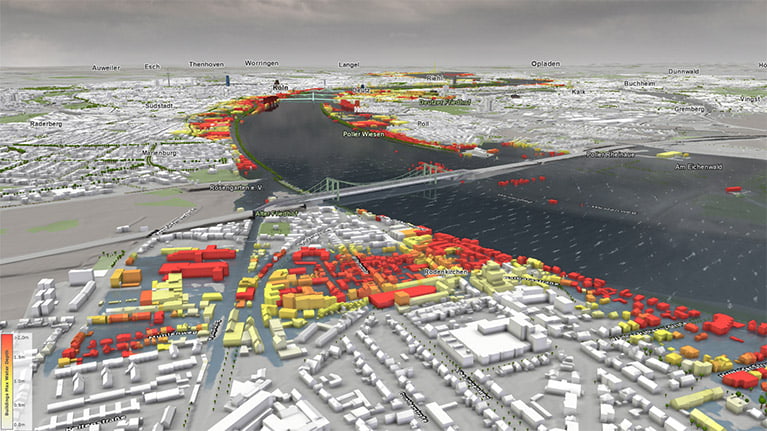 Visualisierung Hochwasser